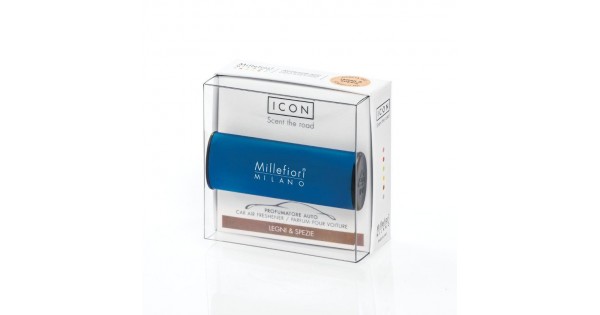 MILLEFIORI MILANO Car Air Freshener Legni e Spezie (Wood & Spices)