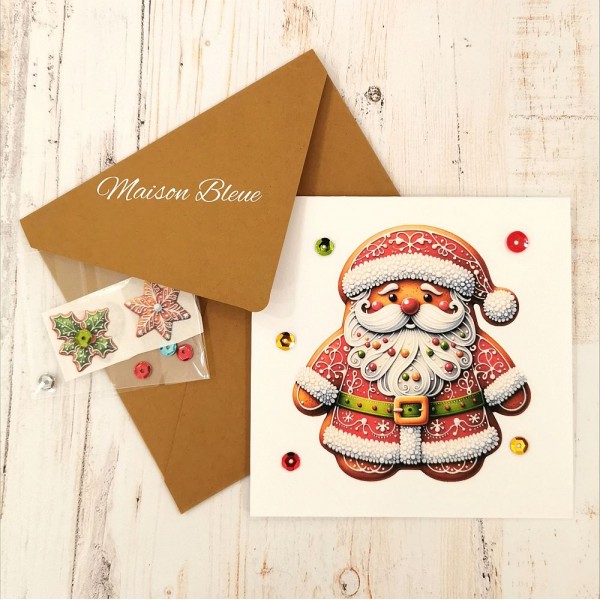 Biglietto Biscotto Babbo Natale